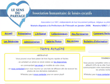 Tablet Screenshot of lesensdupartage.org